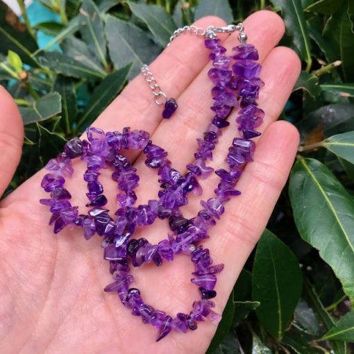 Amethyst Chip Necklace with extender - Image 2