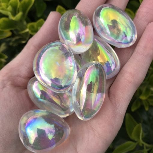 Angel Aura Quartz Pebble