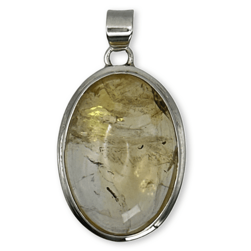 Large Oval Citrine Pendant - 13.6 grams