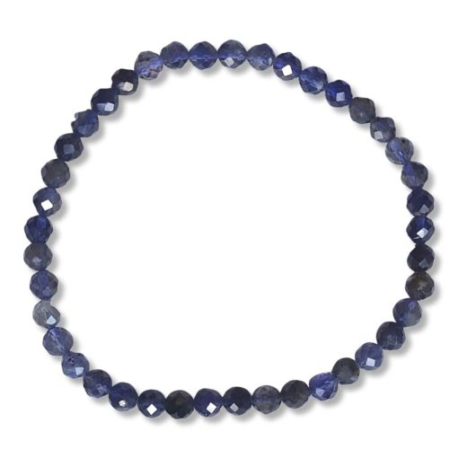 Iolite faceted bracelet