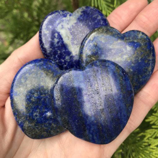 Lapis Lazuli flat heart