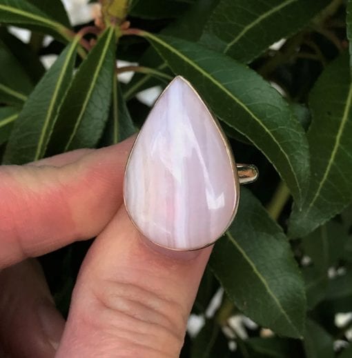 Mango Calcite Ring 6.1g UK ring size P