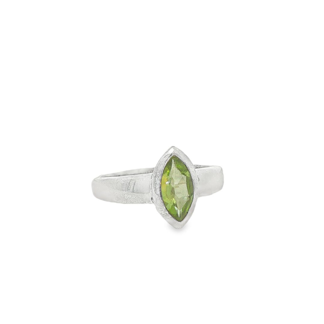 Peridot Faceted Marquise Ring - Image 2