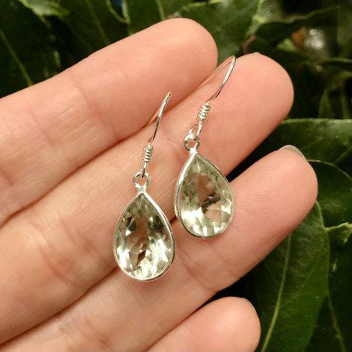 Prasiolite Peardrop Earrings - Image 2