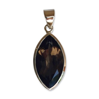 Smoky Quartz Marquise Pendant