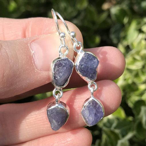 Tanzanite Double Drop Earrings 5g - Image 2