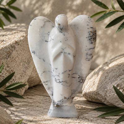 Dendritic Opal (Merlinite) Angel