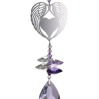Crystal Fantasy - Angel Wing Heart - Purple