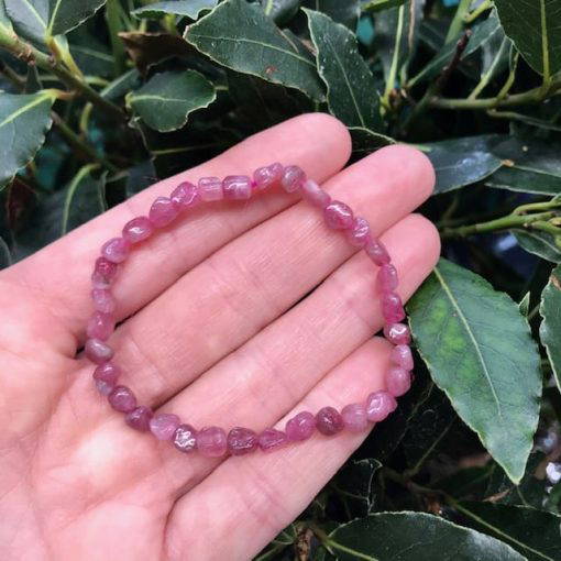 Pink Tourmaline pebble bracelet - Image 2