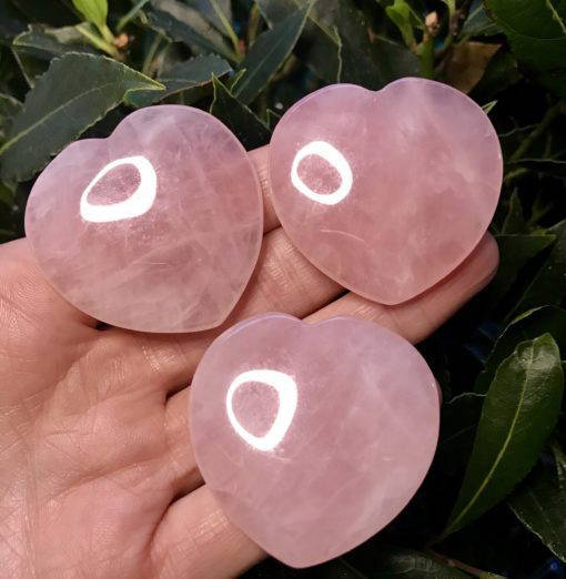 Rose Quartz Flat Heart