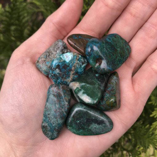 Chrysocolla tumbled medium