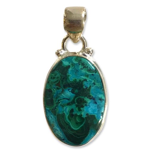 Chrysocolla Malachite Pendant 5.28g
