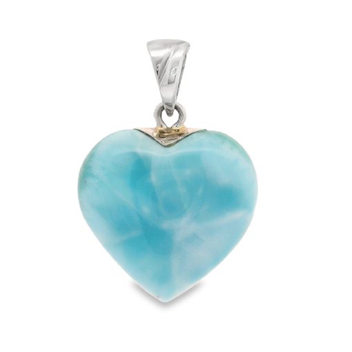 Larimar Heart Pendant 9.59g - Image 2