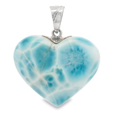 Larimar Heart Pendant 16.27g