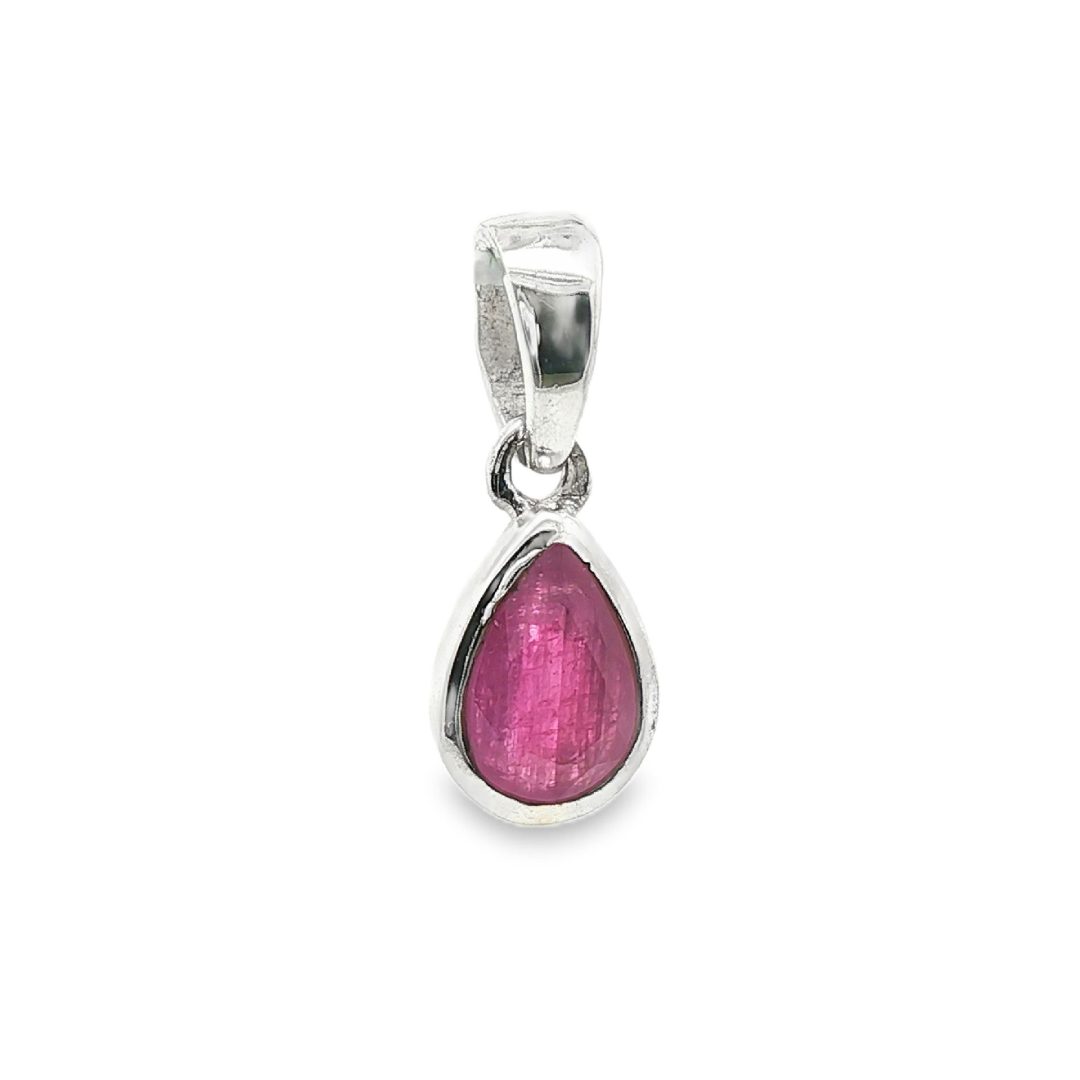 Ruby Peardrop Pendant - Image 3