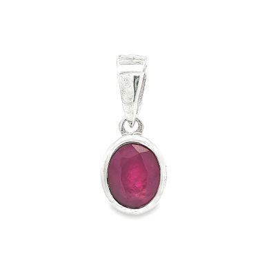 Ruby Oval Pendant