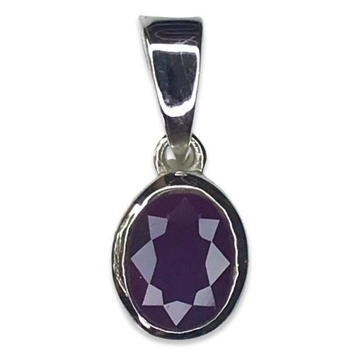 Ruby Oval Pendant