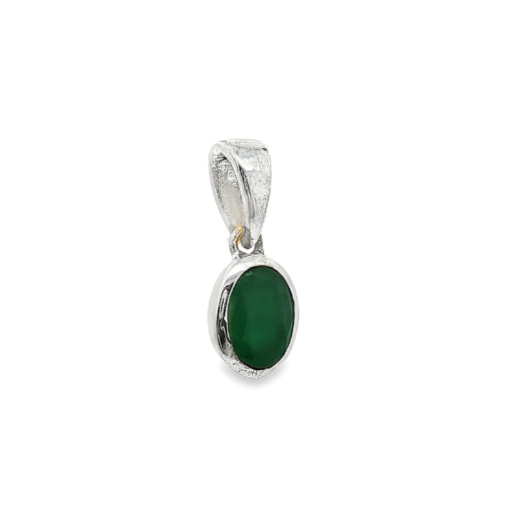 Emerald Oval Pendant - Image 2