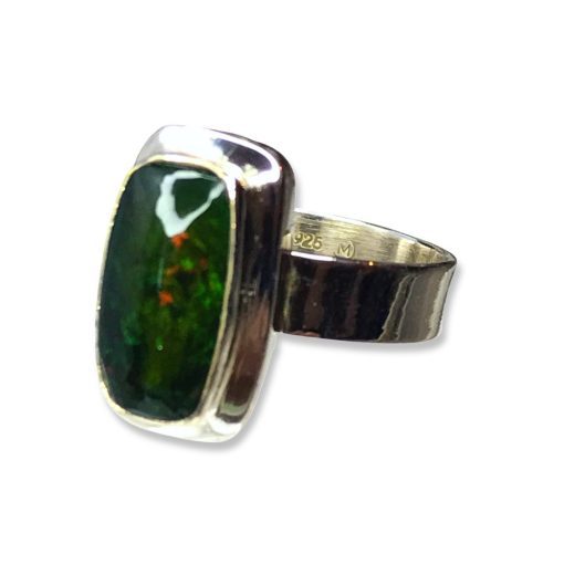 Black Opal Ring 5.9g - UK ring size R