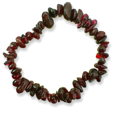 Garnet Chip Bracelet