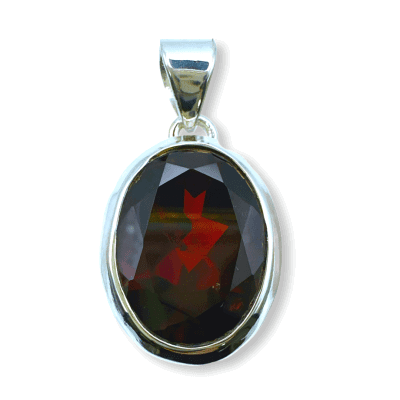 Garnet Oval Pendant