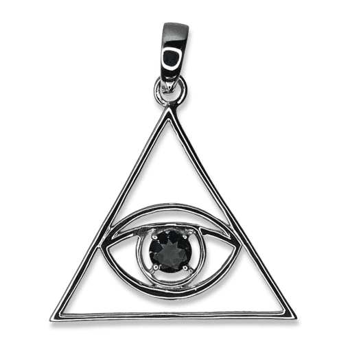 Moldavite Eye of Providence Pendant 2.8g