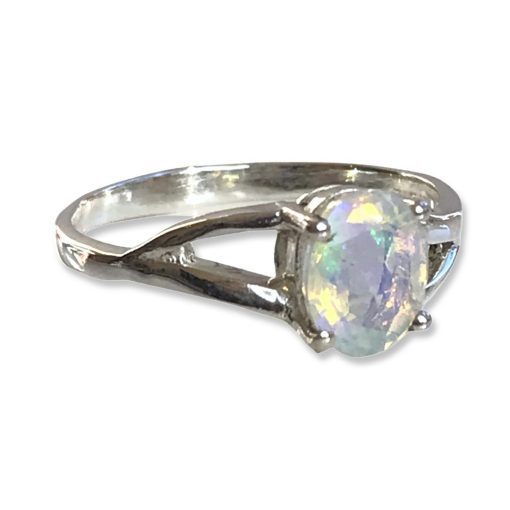 Opal Oval Ring 2g - UK ring size R