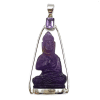 Amethyst Buddha Pendant 16.6g