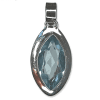 Blue Topaz Marquise Pendant - 5.1g