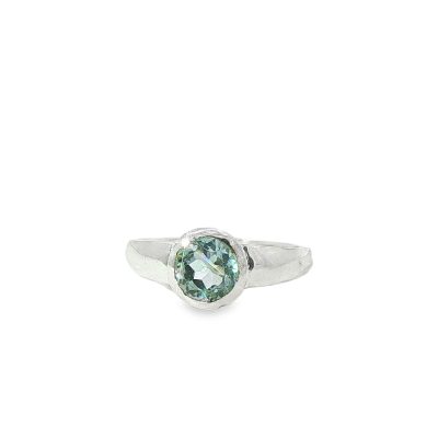 Blue Topaz Round Ring