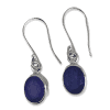 Tanzanite Oval Drop Earrings 3g