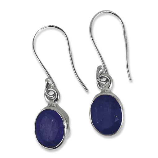 Tanzanite Oval Drop Earrings 3g