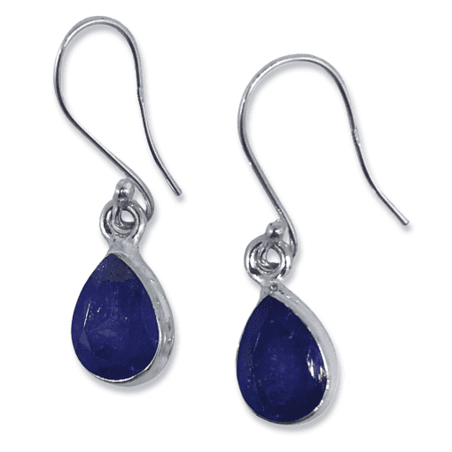 Tanzanite Peardrop Drop Earrings 3.2g