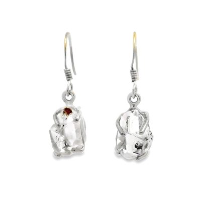 Herkimer Diamond Drop Earrings 4.8g