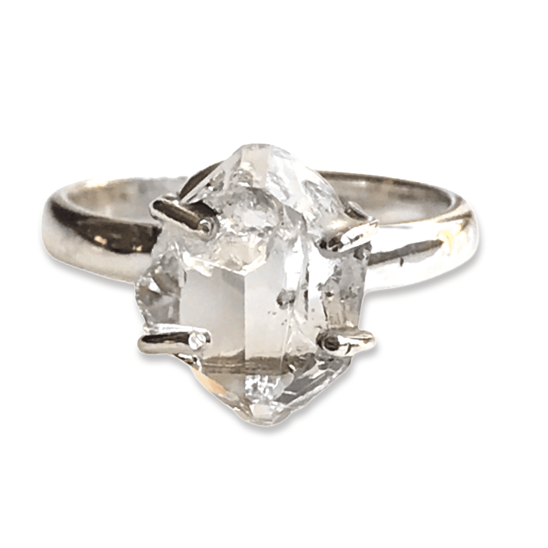 Herkimer Diamond Ring 3g Happy Glastonbury Crystals & Gems