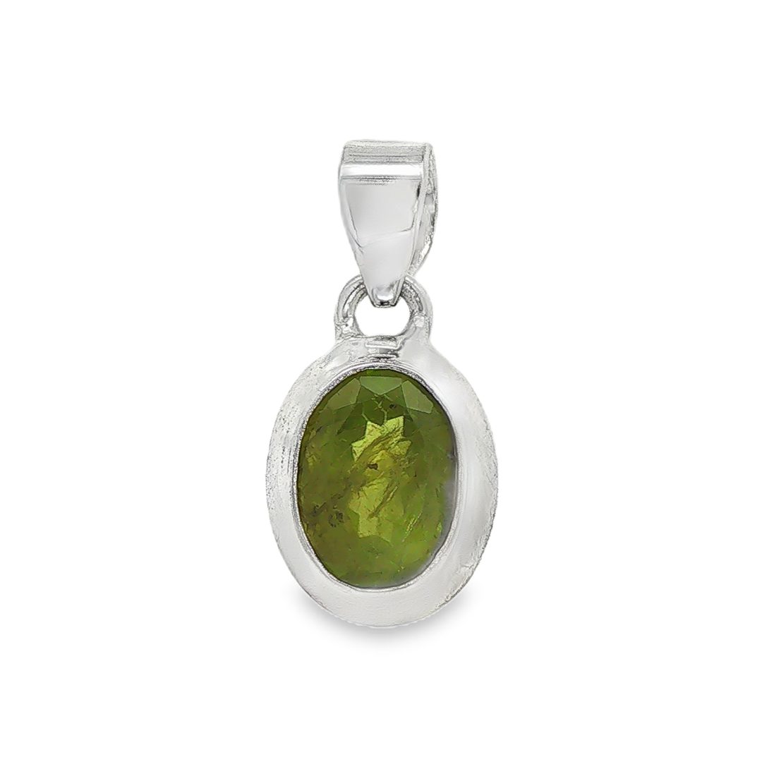 Peridot Oval Pendant 7.4g