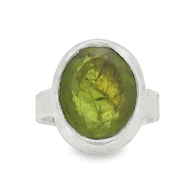 Peridot Oval Ring 8.9g