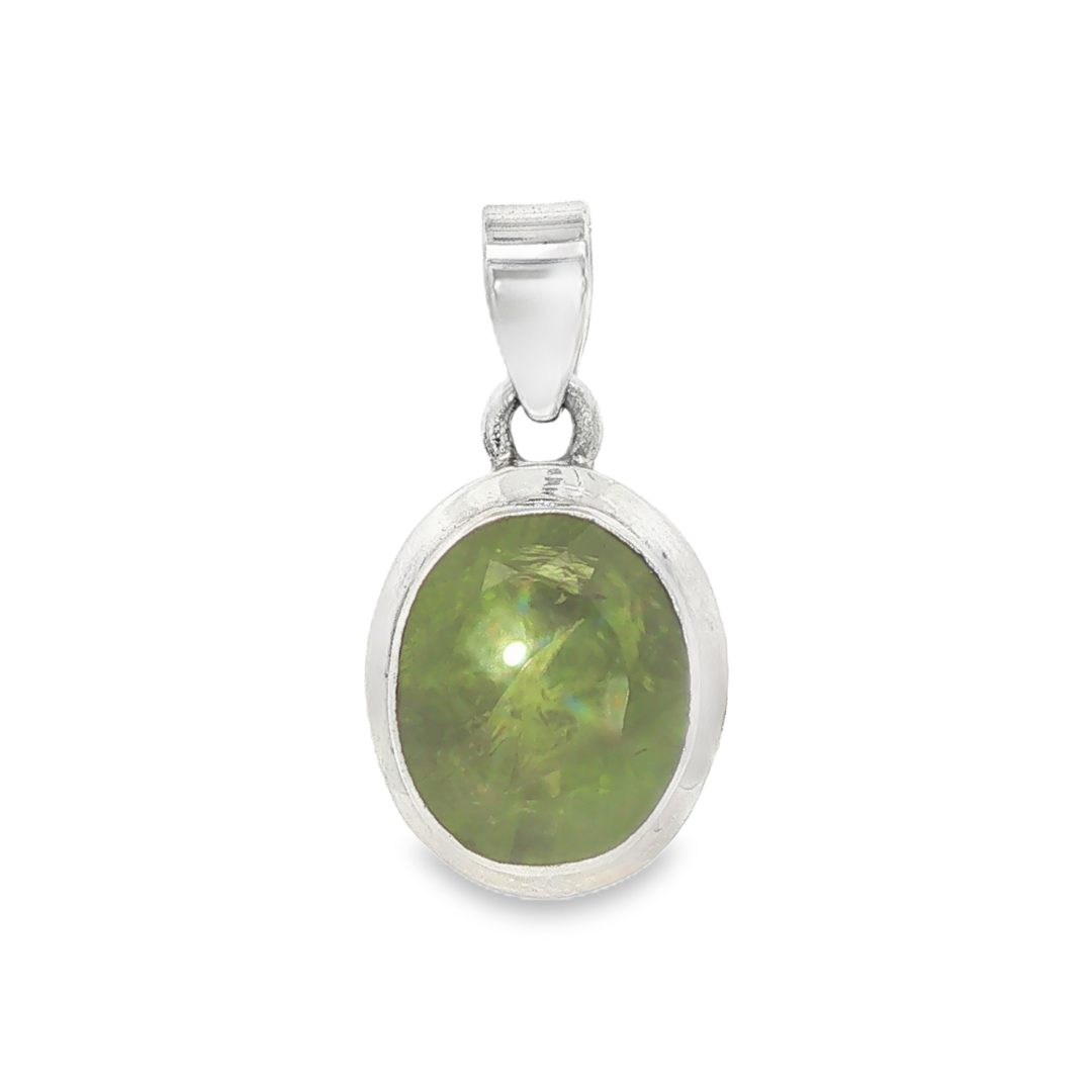 Peridot Oval Pendant 8.7g