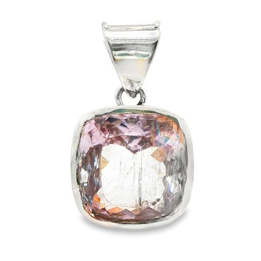 Kunzite Square Pendant 13.7g