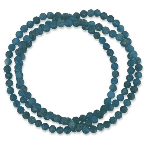 Apatite 4mm Faceted Bead Bracelet - Image 2