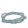 Aquamarine 4mm Faceted Bead Bracelet - Image 3