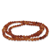 Carnelian 4mm Faceted Bead Bracelet - Image 3