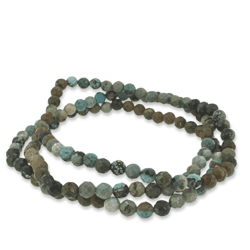 Turquoise 4mm Faceted Bead Bracelet - Image 3