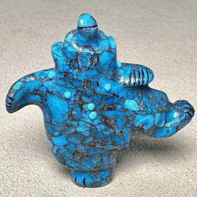 Claudia Peina Copper Turquoise Dancing Bear N417