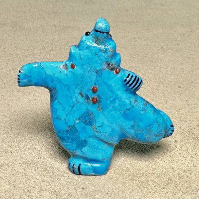 Claudia Peina Turquoise Dancing Bear N414