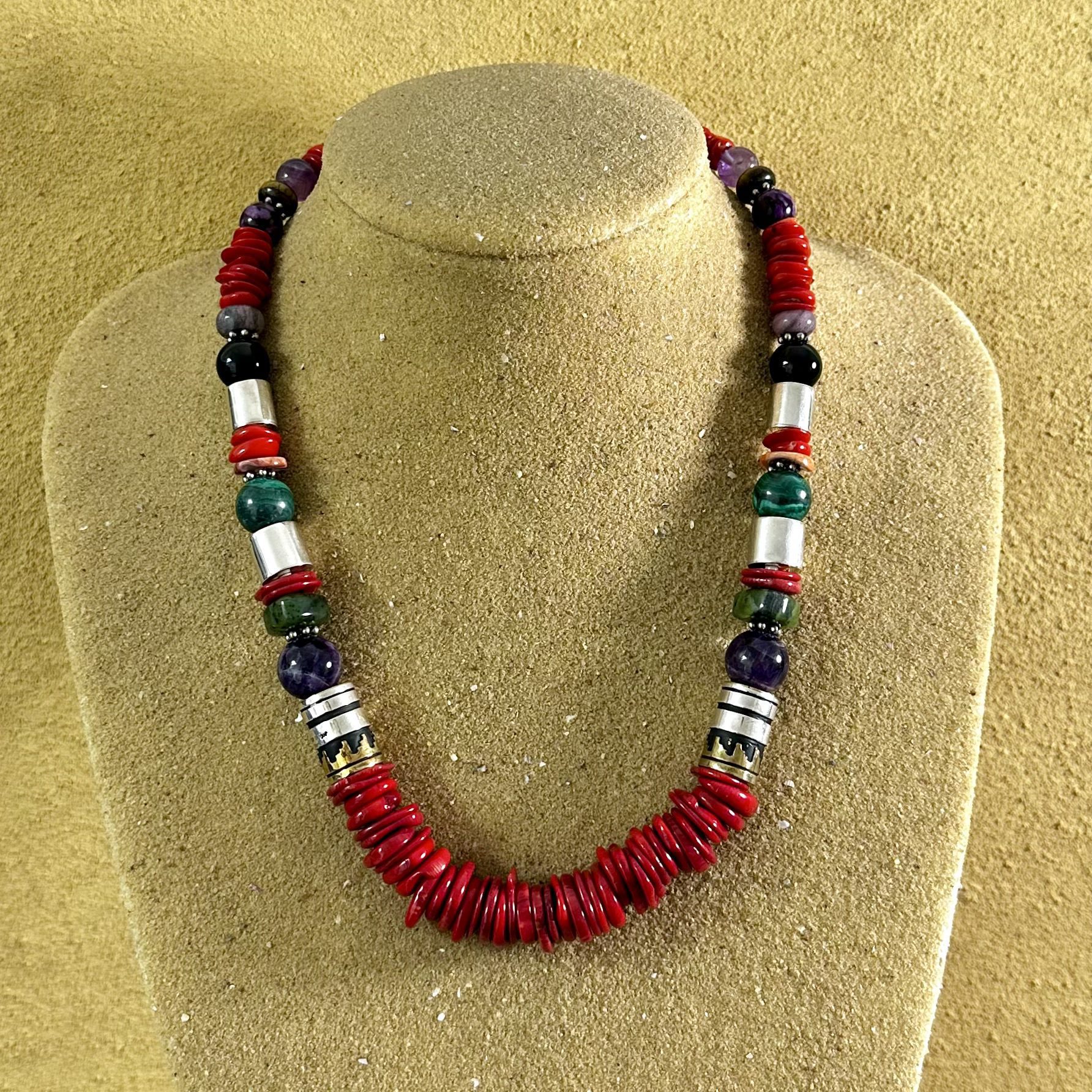 Single Gemstone Coral Necklace | RedDolly – RedDolly Jewellery