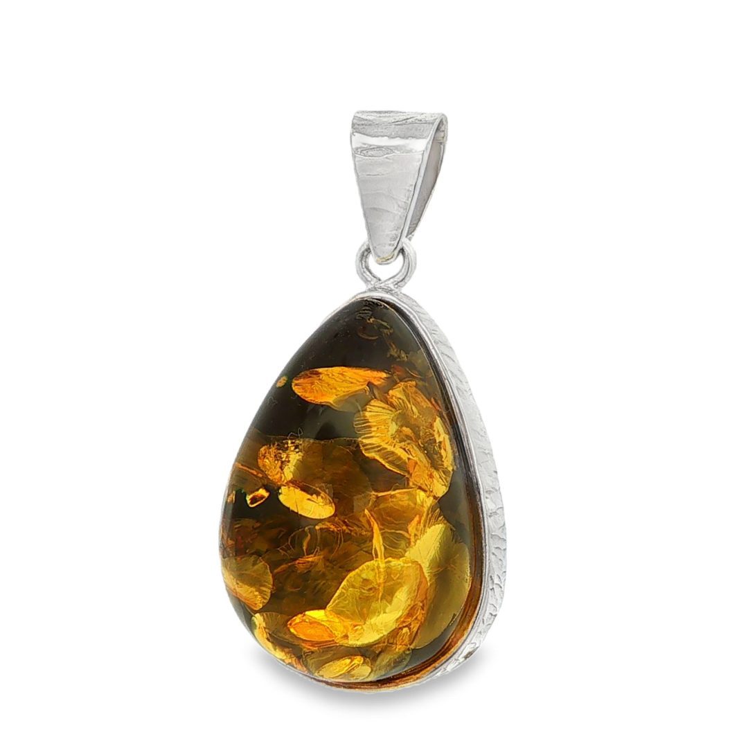 Green Amber Pendant 12.3g - Image 2