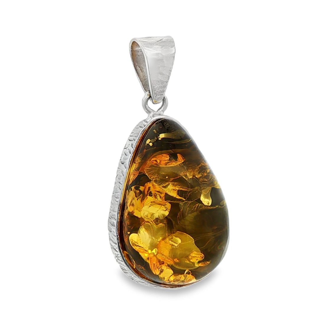 Green Amber Pendant 12.3g - Image 3