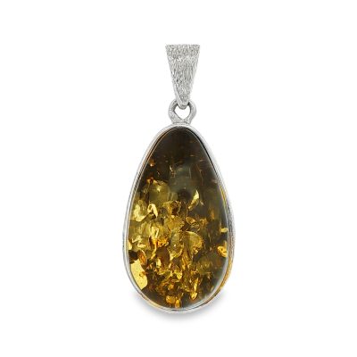 Green Amber Pendant 10g