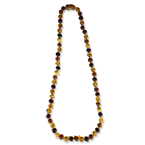 Amber Round Bead Necklace 16g - Image 2